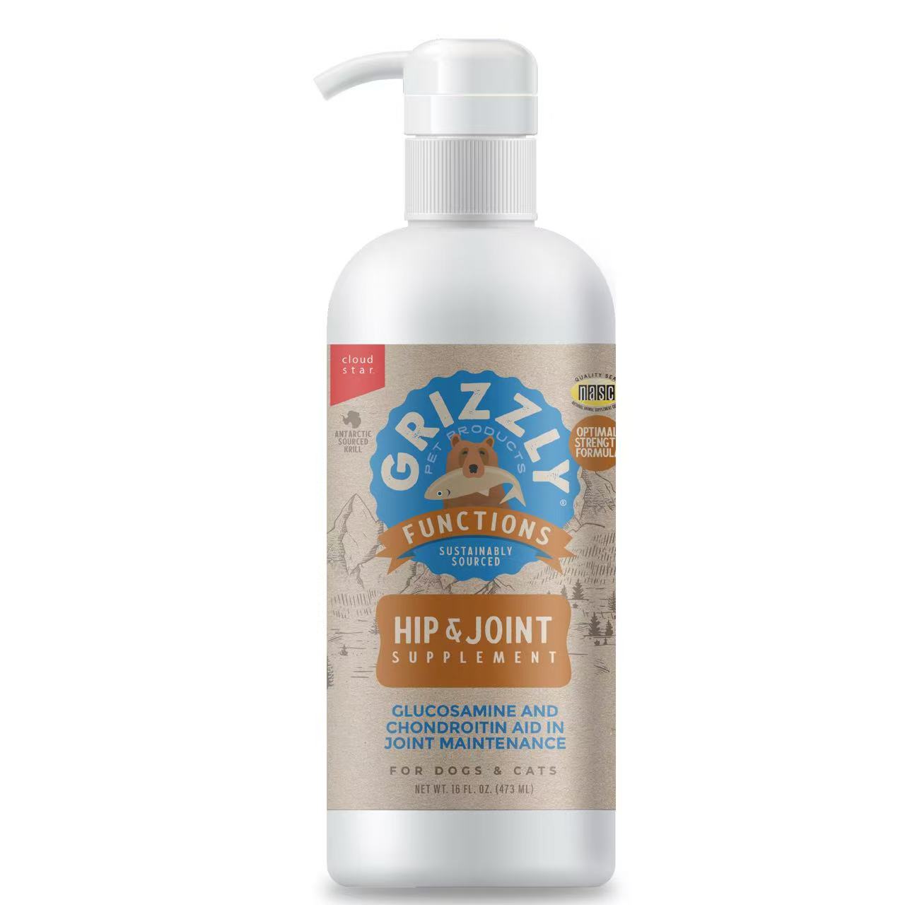 Grizzly 宠物关节灵液态补充剂 16盎司