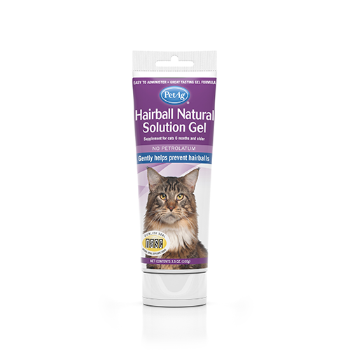 PetAg Hairball Natural Solution Gel Supplement for Cats 3.5 oz