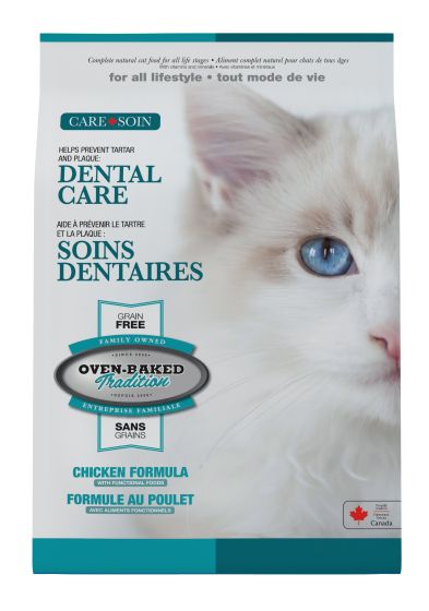 Oven-Baked Tradition Dental Care All Life Style Grain Free Chicken Cat Food