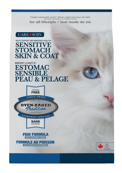 Oven-Baked Tradition Skin & Stomach All Life Style Grain Free Fish Cat Food