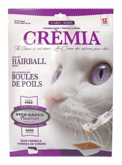 Oven-Baked Tradition Crèmia Lickable Treats Grain-Free Hairball Duck Cat 15g