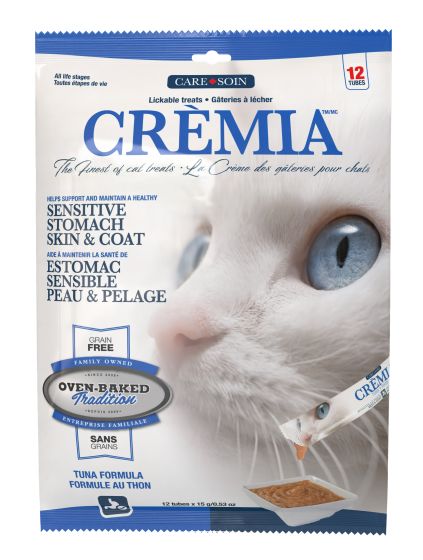 Oven-Baked Tradition Crèmia Lickable Treats Grain-Free Skin & Stomach Tuna Cat 15g