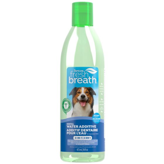 Tropiclean 鲜呼吸 高级亮白口腔护理液 狗用 473毫升