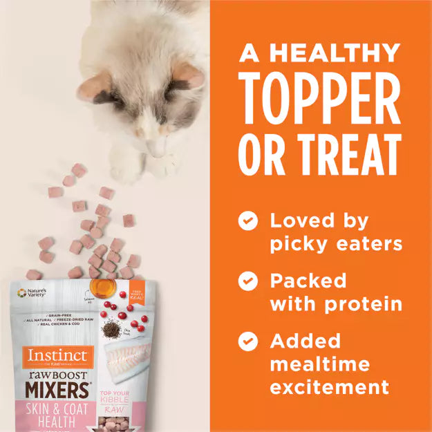 Instinct Raw Boost Mixers Cat Food Topper Skin & Coat Health Recipe 156g