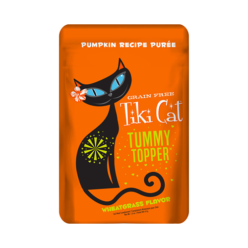 Tiki Cat Tummy Topper Pumpkin Recipe Puree Grain Free Topper for Cats 1.5oz