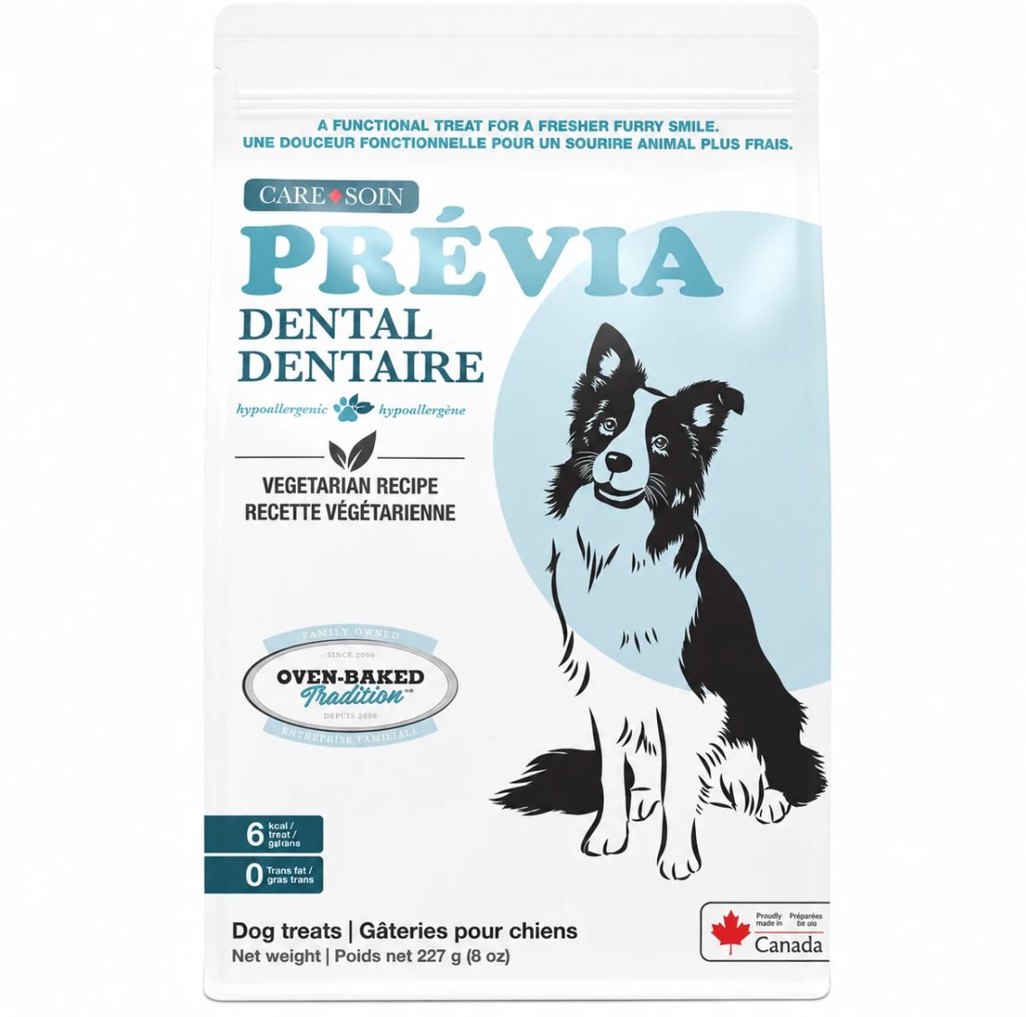 Oven-Baked Tradition Grain Free Care, Prévia Dental, Vegetarian Recipe Treats Dog 227g