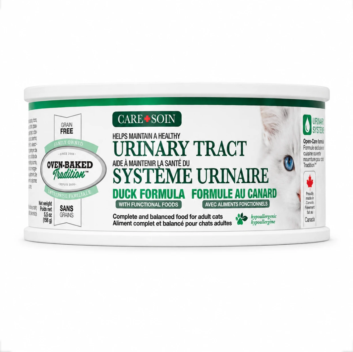 Oven-Baked Tradition Grain Free Care, Urinary Tract Duck Pate Cat 5.5oz