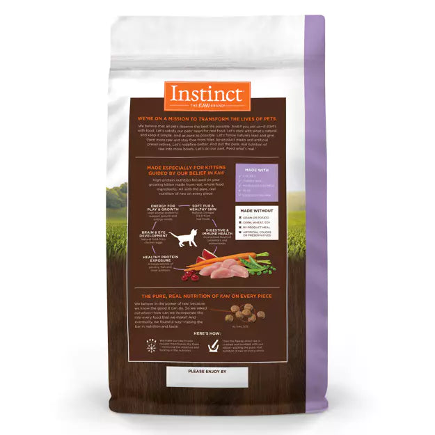 Instinct Original Grain Free With Real Chicken Kitten Cat 4.5lb