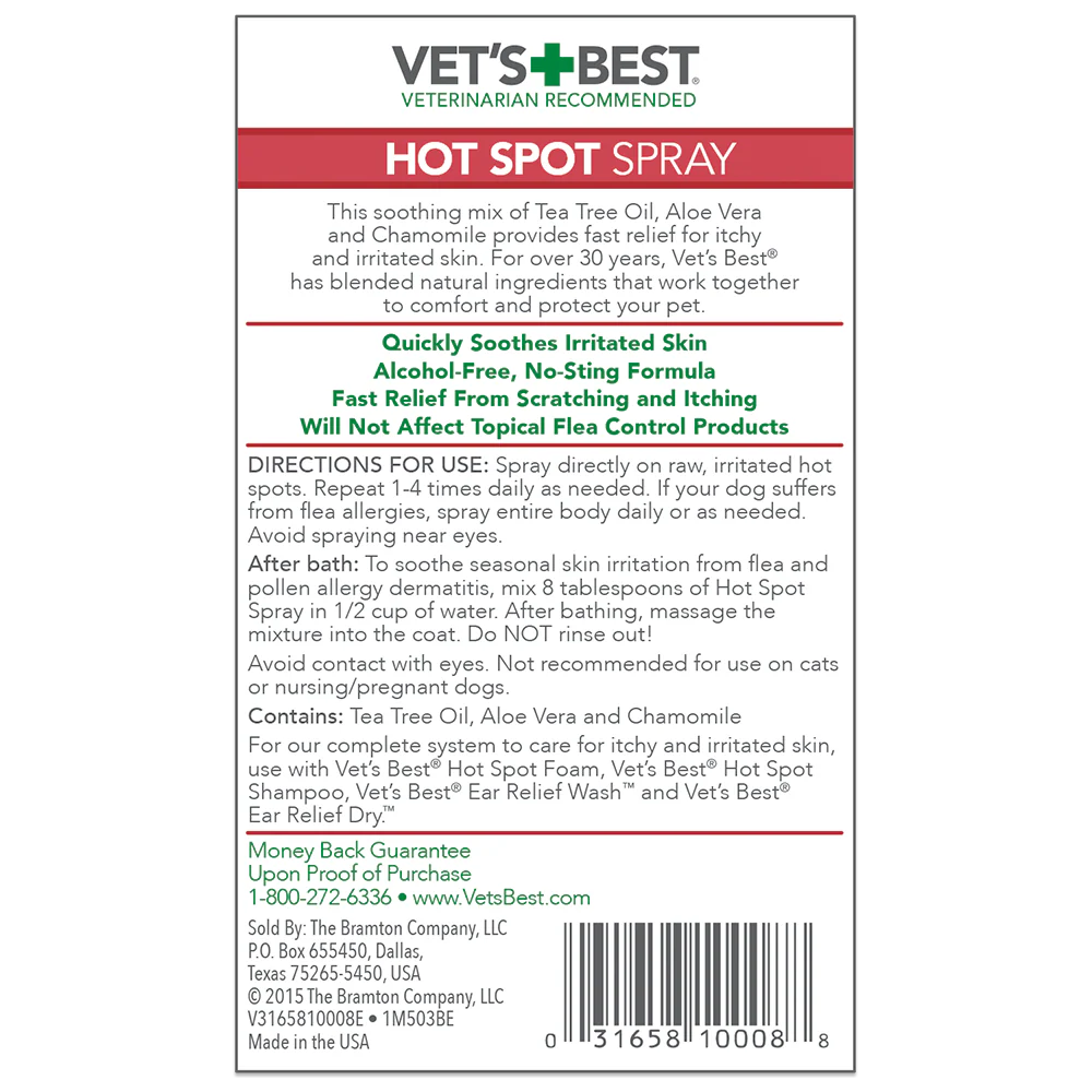 Vet's Best 狗狗热点喷雾 8盎司