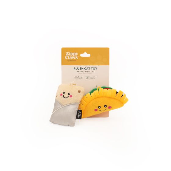 ZippyClaws NomNomz 猫薄荷玩具 - 墨西哥玉米饼和墨西哥卷饼