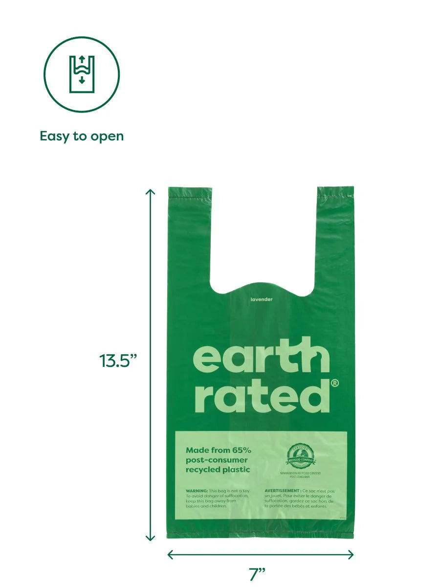 Earth Rated Easy-Tie Handle Poop Bags(120 Bags)