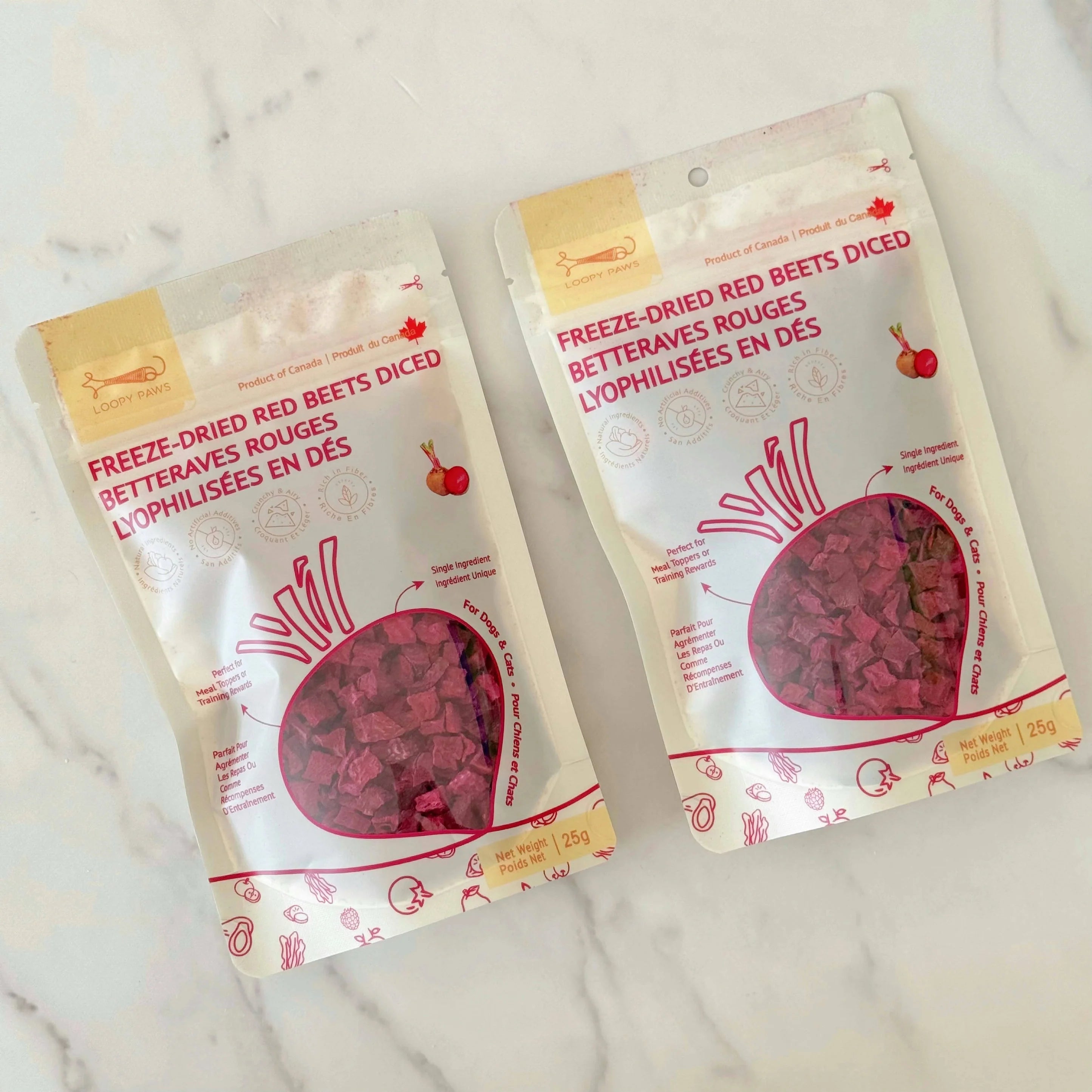 Loopypaws Fruity Crunchy-Red Beets 25g