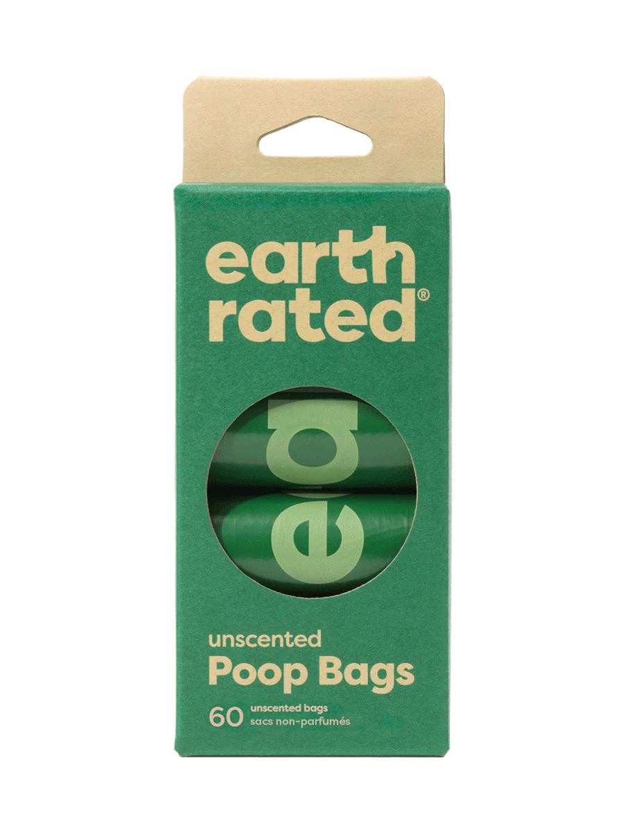 Earth Rated Dog Poop Bags Refill Rolls - 100% Leak-Proof & Extra Strong