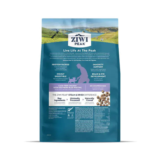 Ziwi Peak Steam Dried Chicken with Southern Blue Whiting Kitten 700g