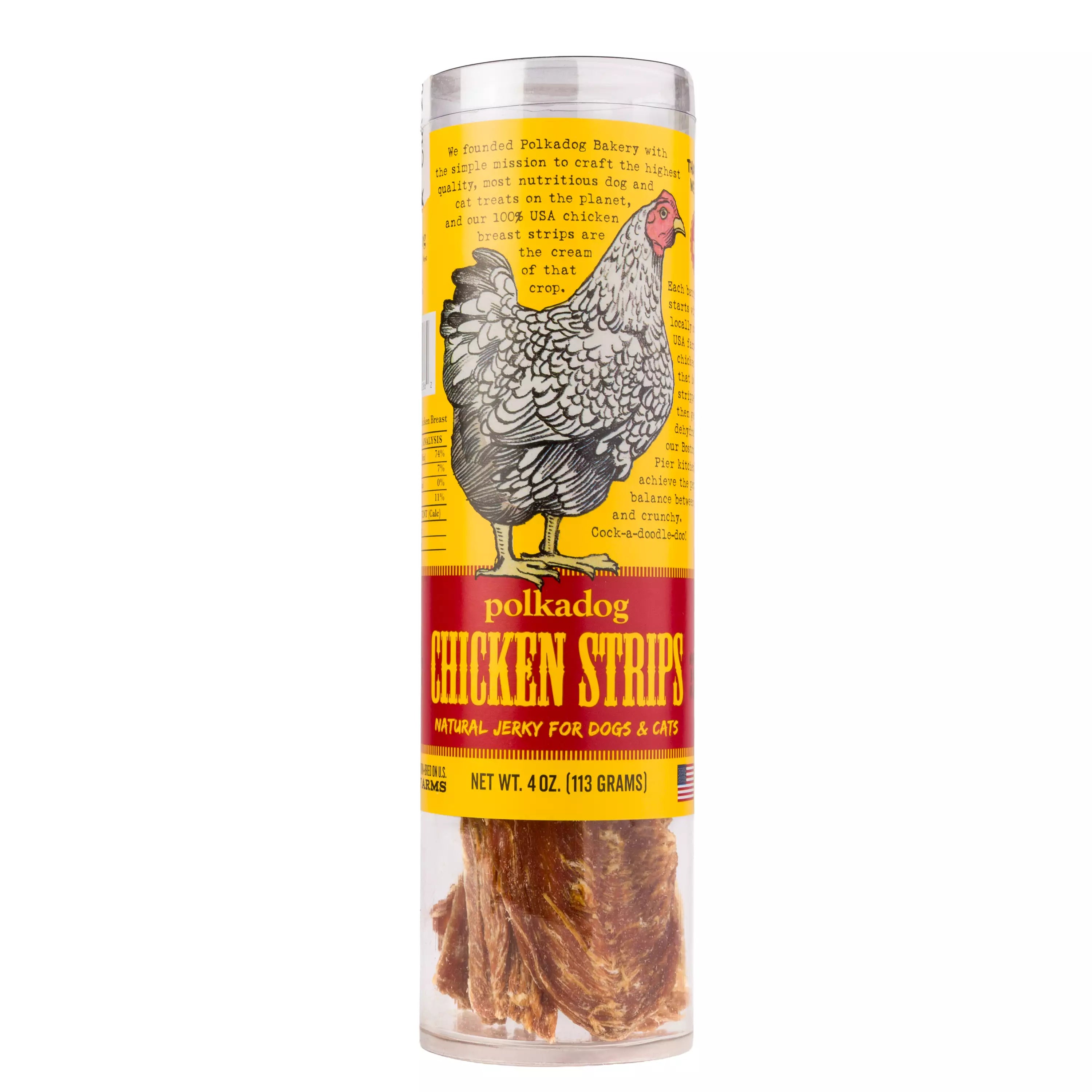 Polkadog Tube: Chicken Strip Jerky 113g