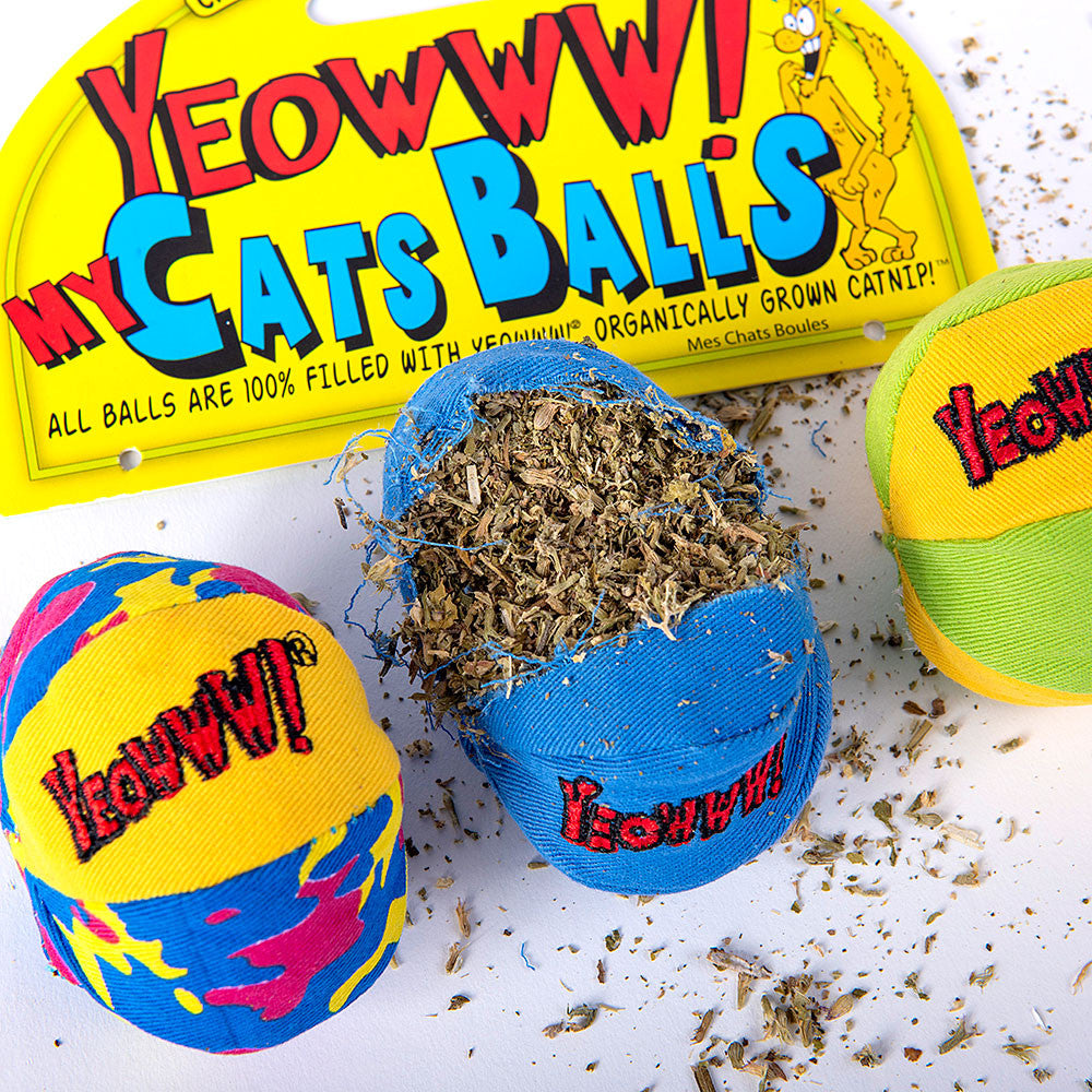 Yeowww 我的猫球猫薄荷玩具 3 件装