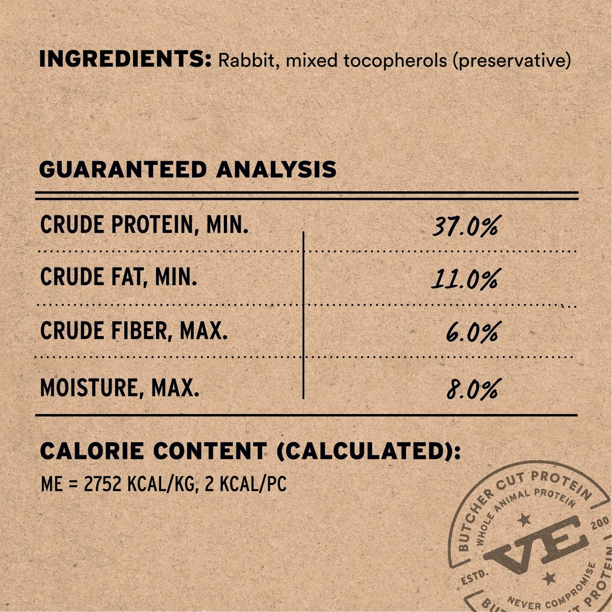 Vital Essentials® 冻干兔肉粒猫零食 0.9盎司