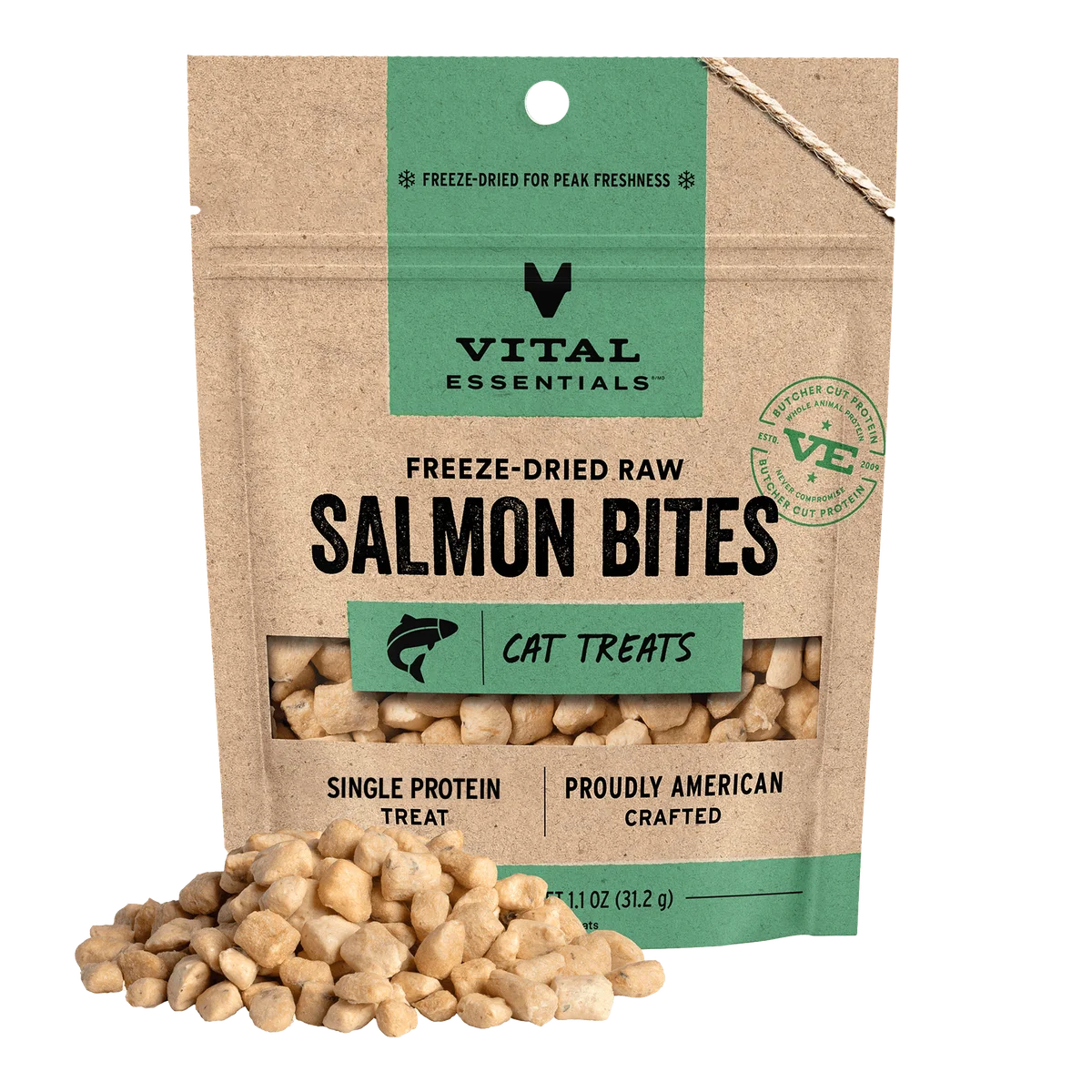 Vital Essentials 冻干三文鱼猫零食 1.1盎司
