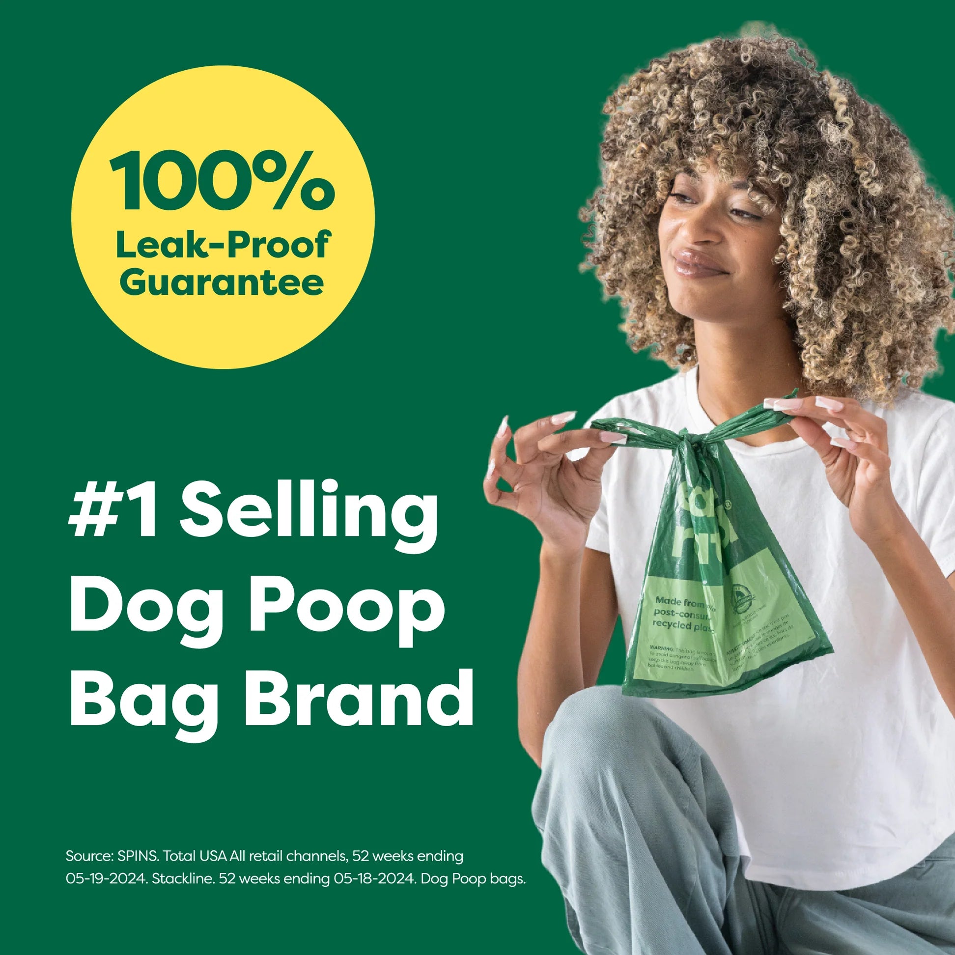 Earth Rated Easy-Tie Handle Poop Bags(120 Bags)