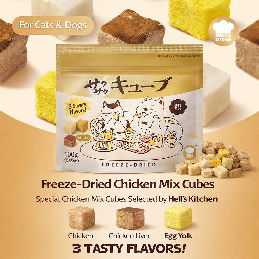 Hell's Kitchen Mixed Freeze-Dried Treats For Dogs & Cats 100g