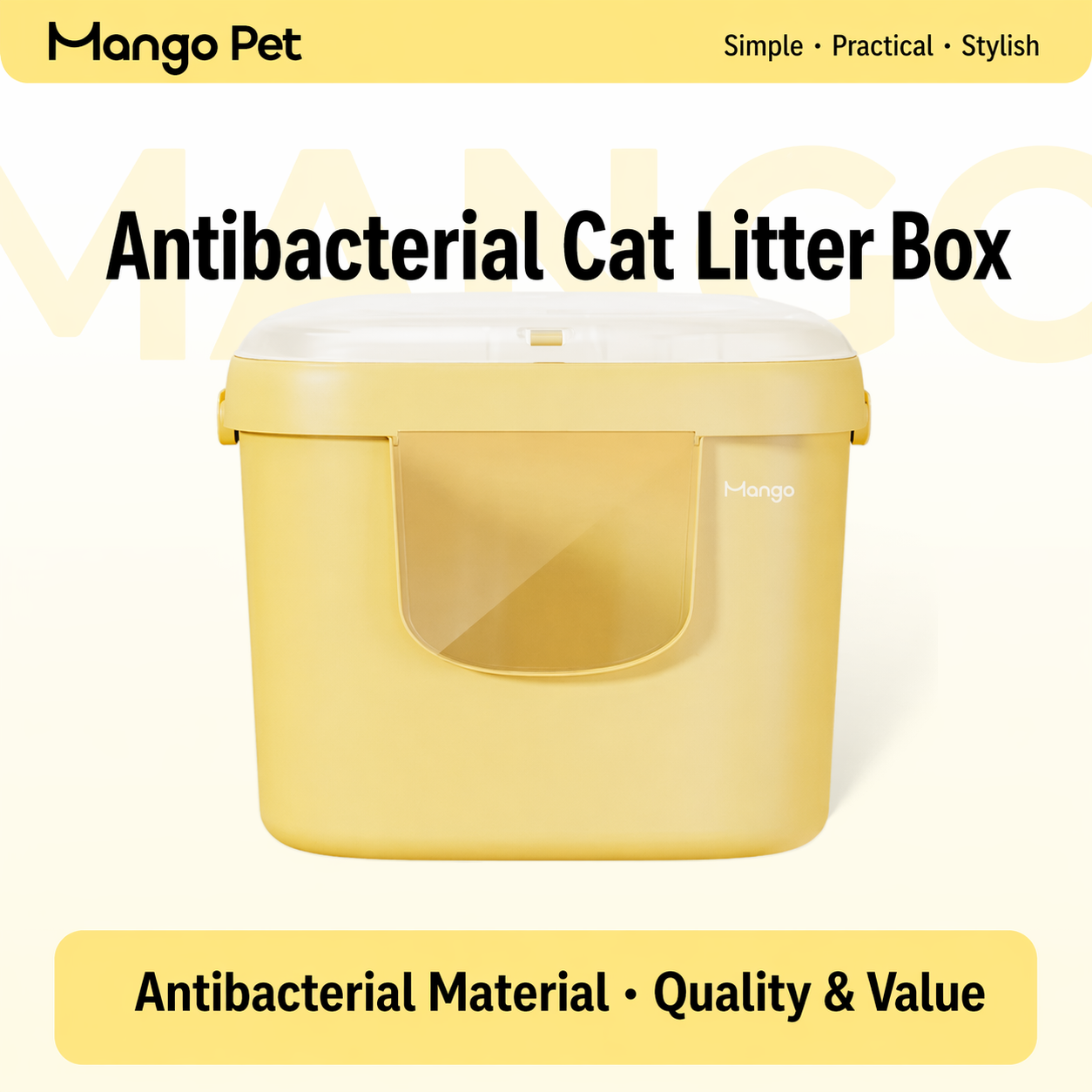 Mango Medium Square Litter Box