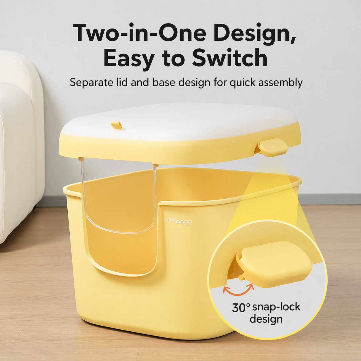 Mango Medium Square Litter Box