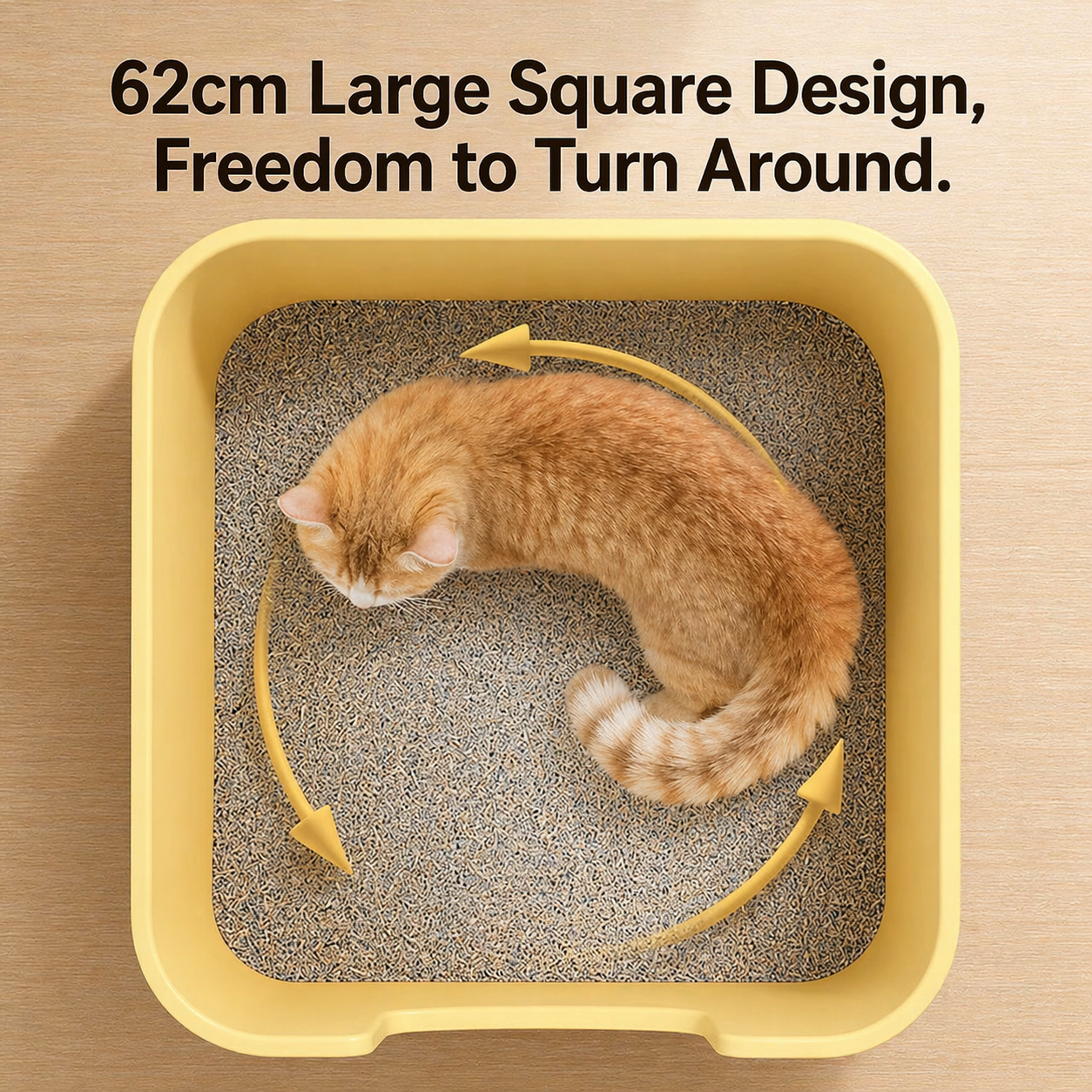 Mango Square Cat Litter Box