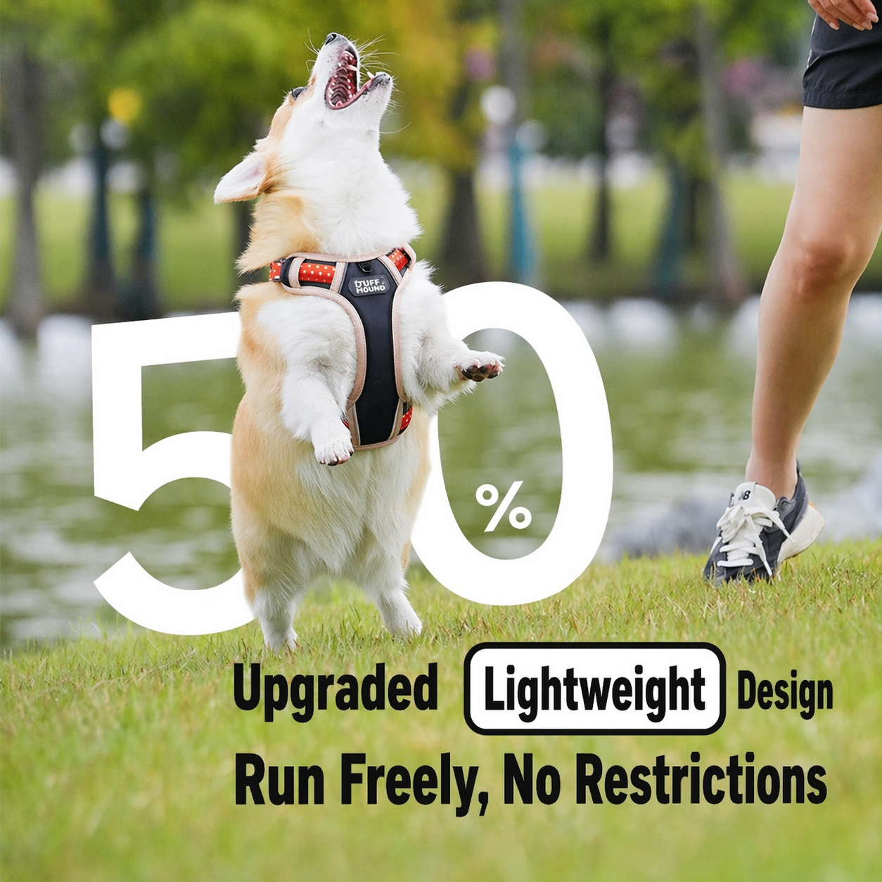 Tuffhound 新潮轻型宠物胸背带（S）