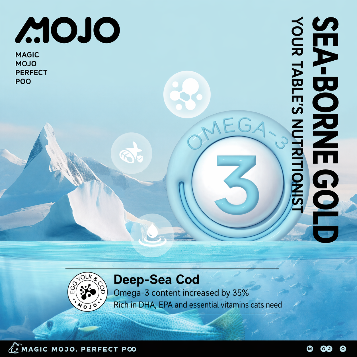 Mojo Egg Coated Cod Freeze-Dried Treats