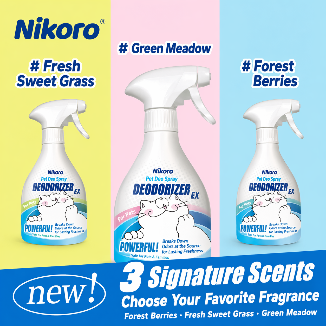 Nikoro Litter Box Odor & Bacteria Spray