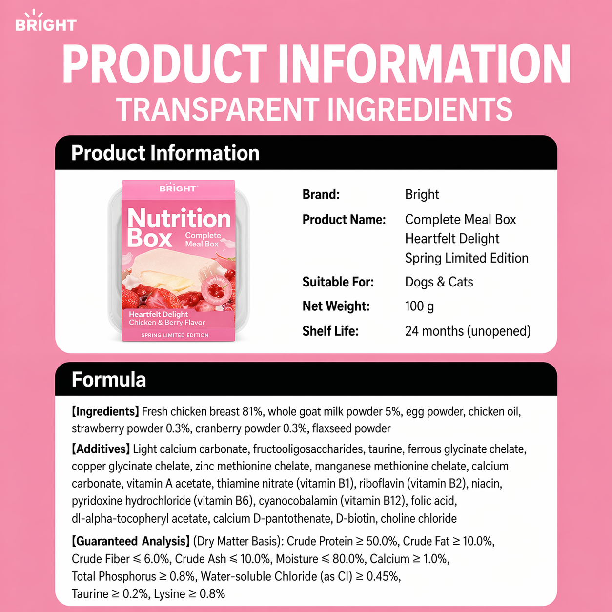 Bright Nutrition Box Lava Wet Food - Cat & Dog