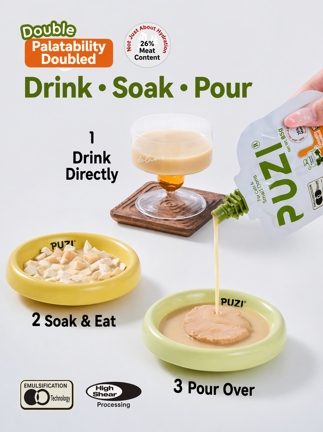 PUZI Pet Hydration Chicken Soup Pouch 85g