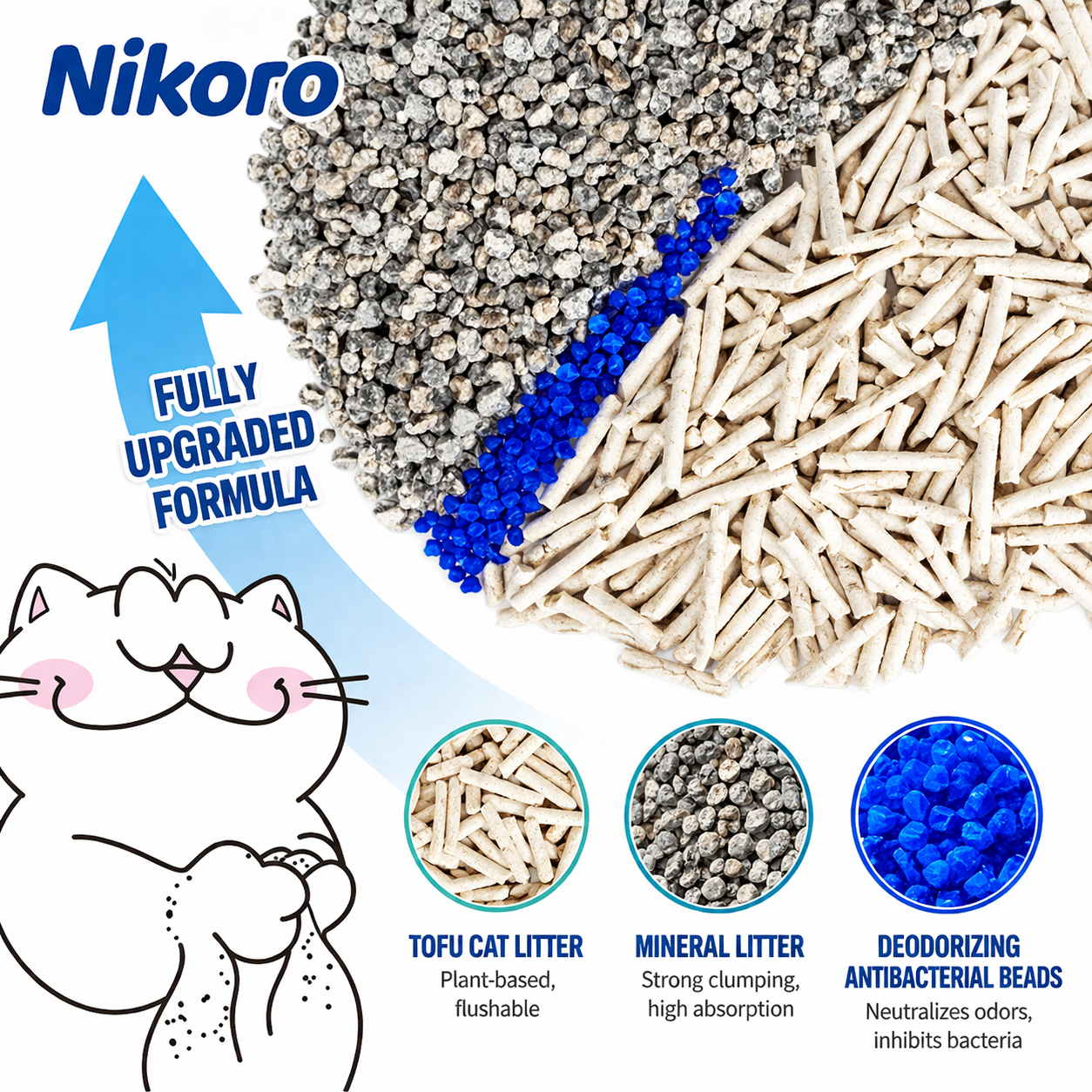 Nikoro 豆腐结团猫砂（盒装）