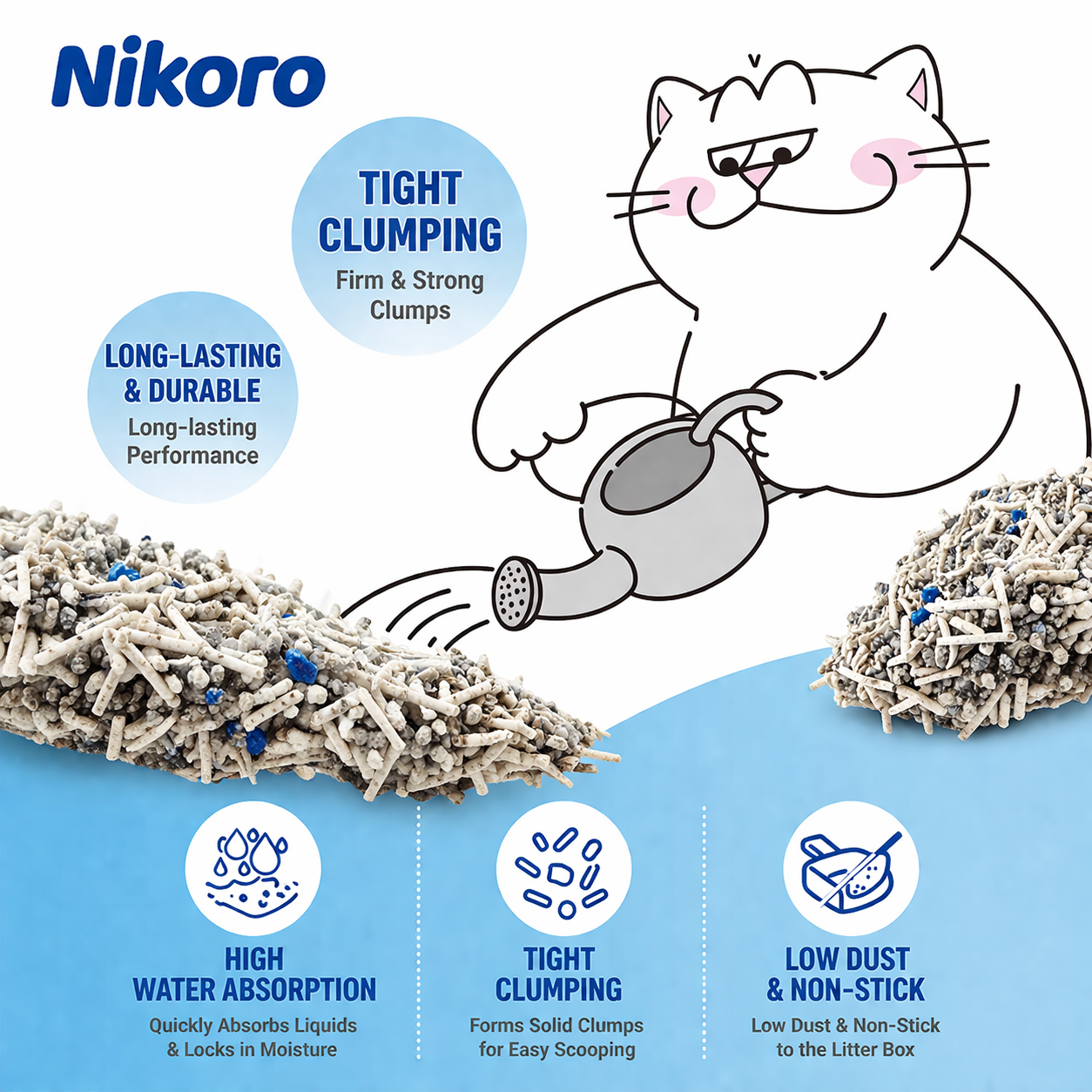 Nikoro 豆腐结团猫砂（盒装）