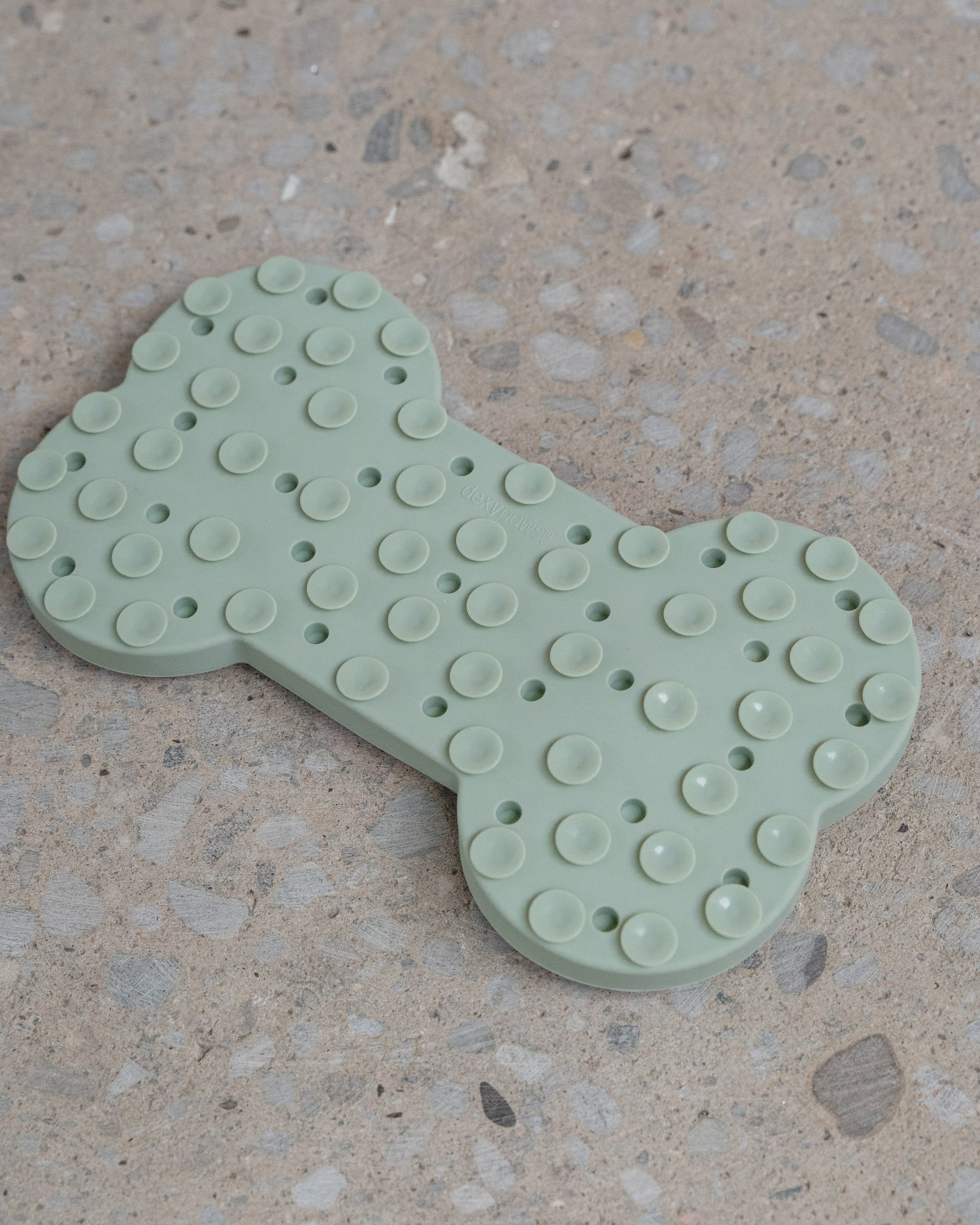 Dexypaws Silicone Sage Green Dog Bone Enrichment Snuffle Mat