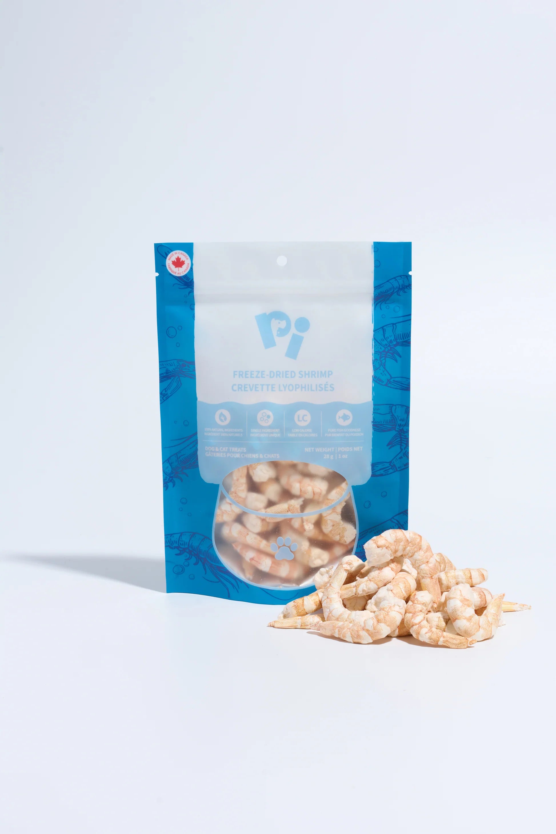 PI Pet Food – Freeze-Dried Shrimp – 28g