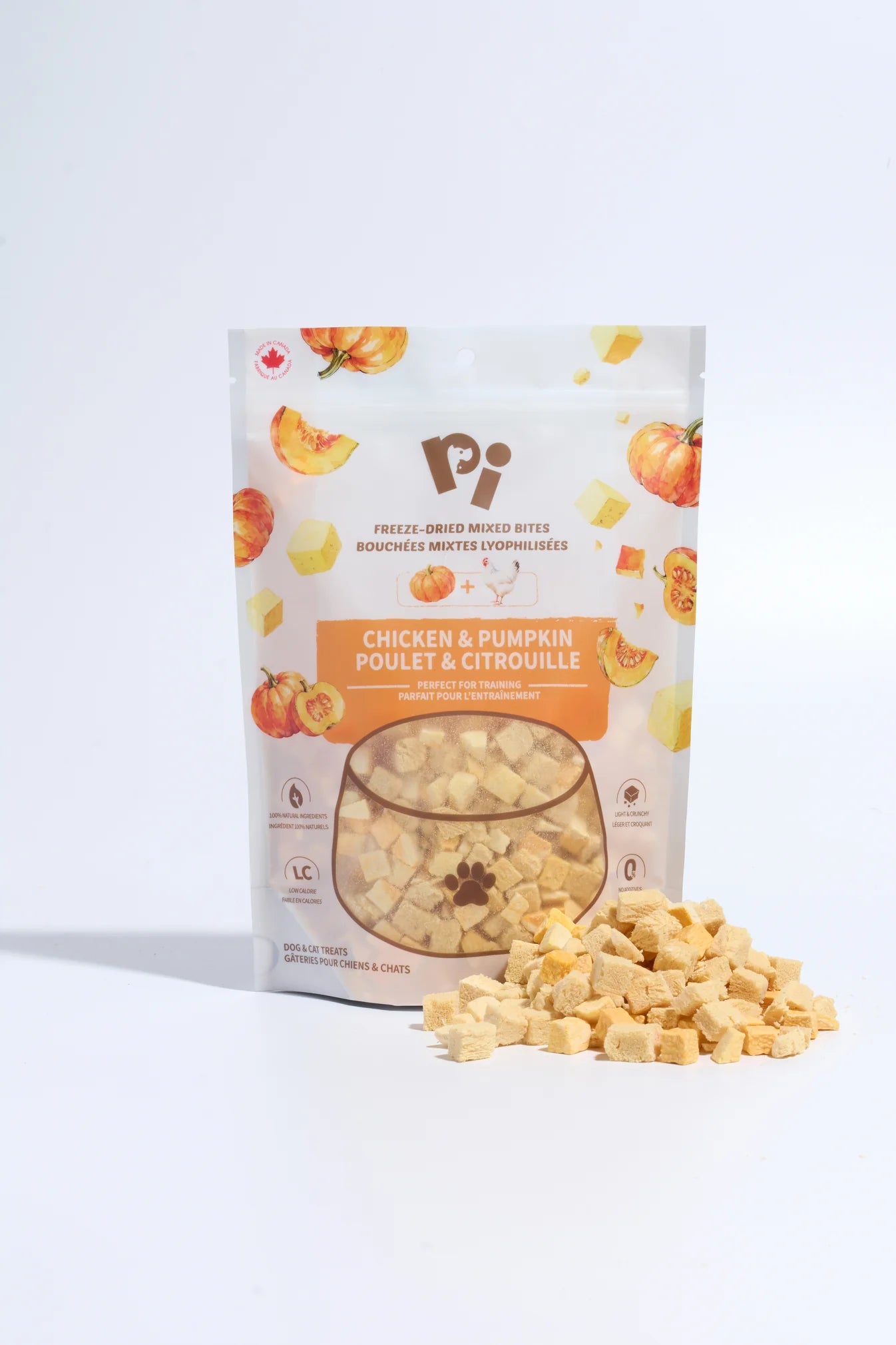 PI Pet Food Mixed Bites Dog Treats – Chicken & Pumpkin