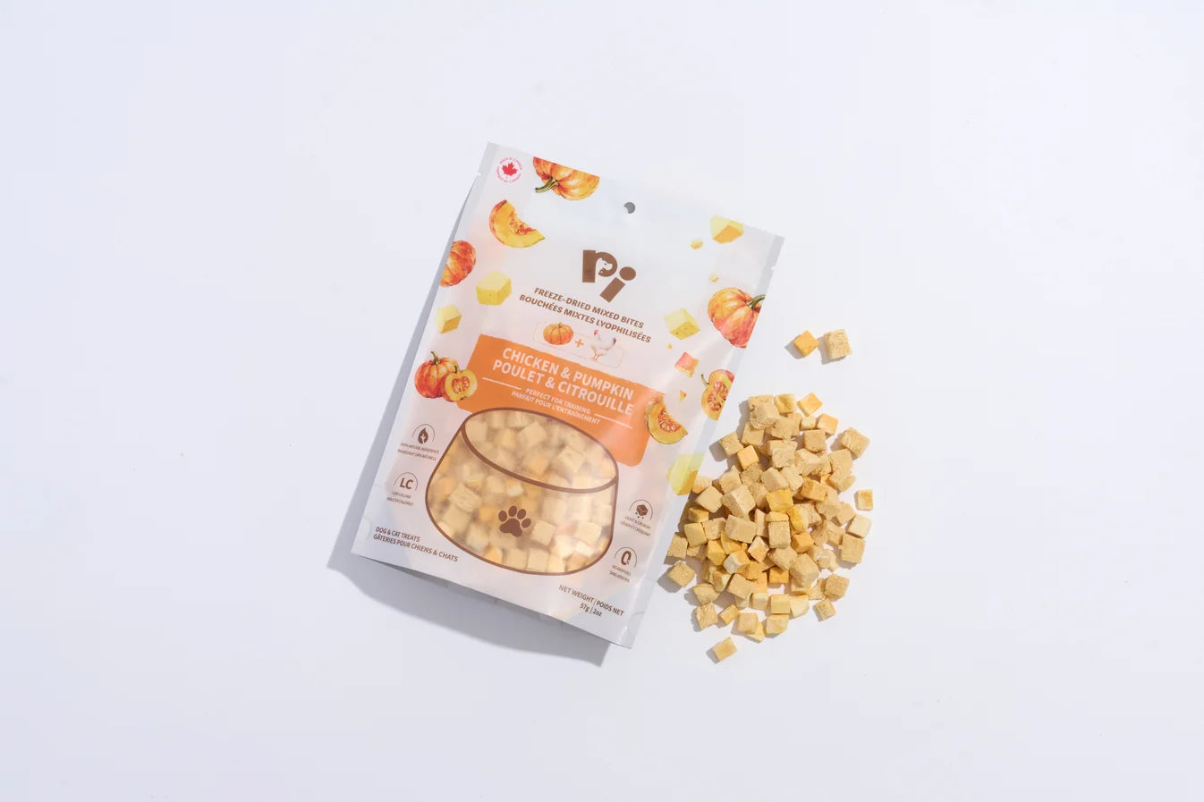 PI Pet Food Mixed Bites Dog Treats – Chicken & Pumpkin