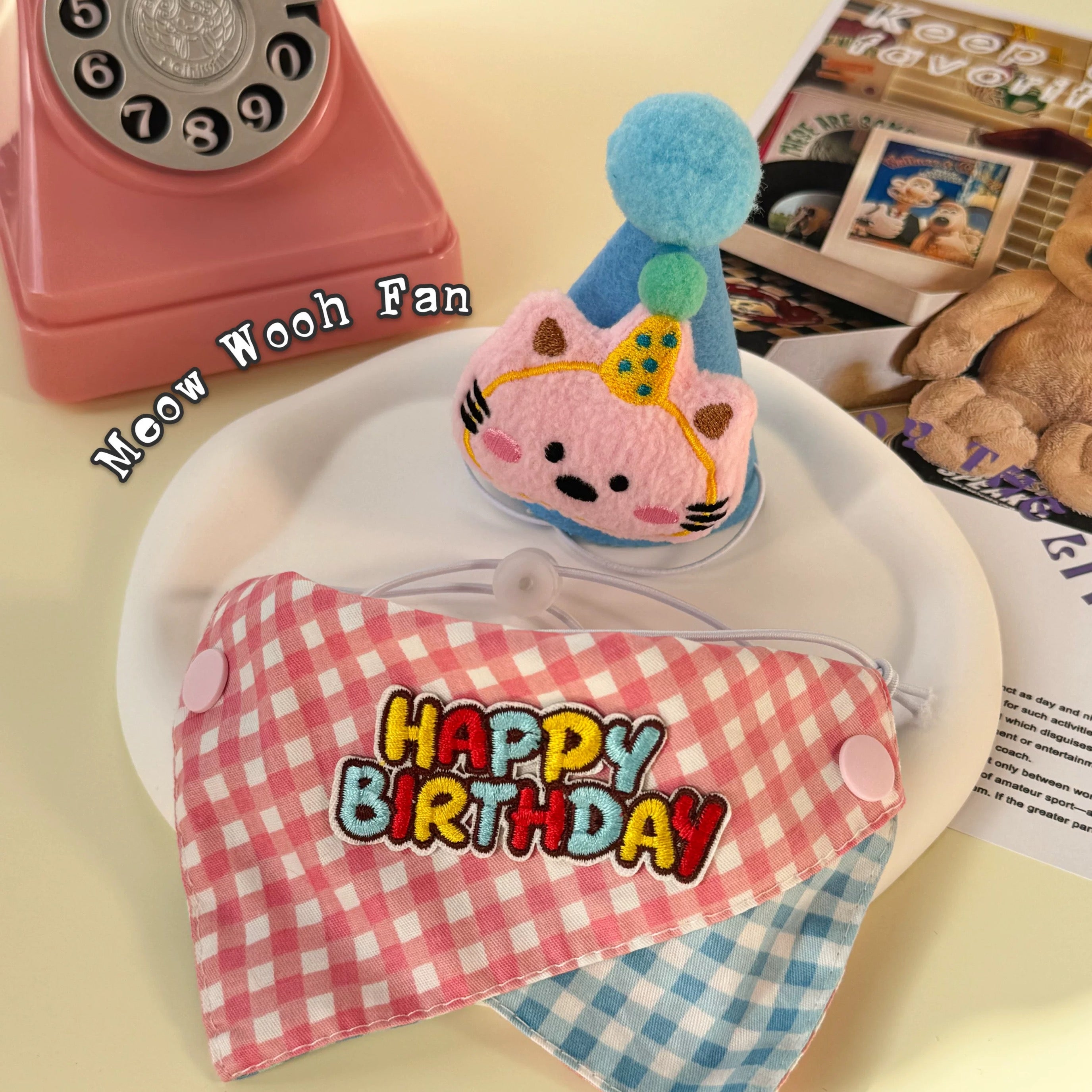 Pet Birthday Triangle Bandana Bib Scarf