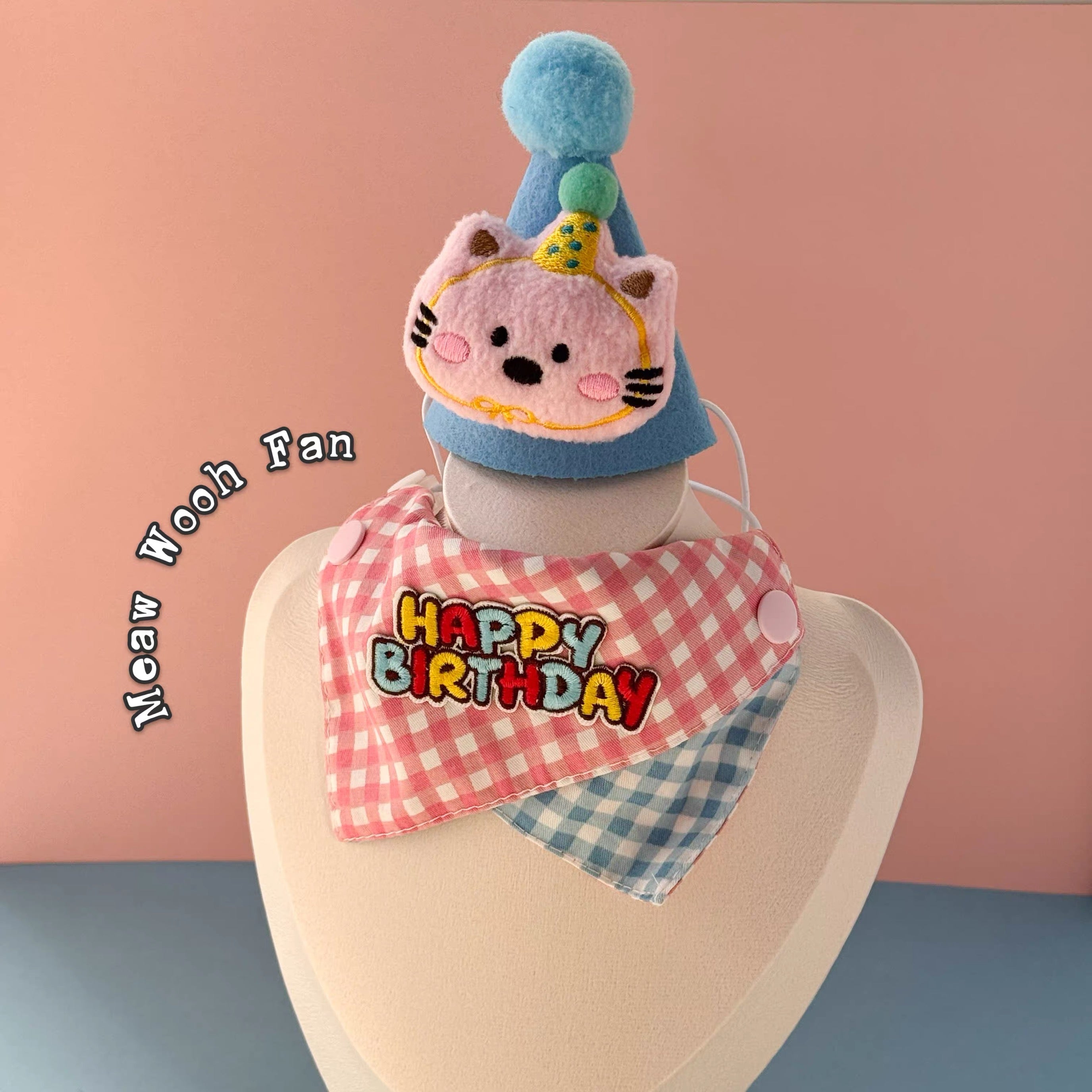 Pet Birthday Triangle Bandana Bib Scarf
