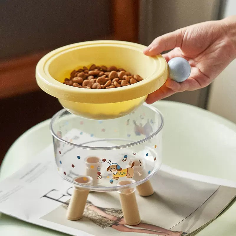 Elevated Pet Bowl – Stainless Steel, Anti-Slip & Anti-Tip Feeding Bowl