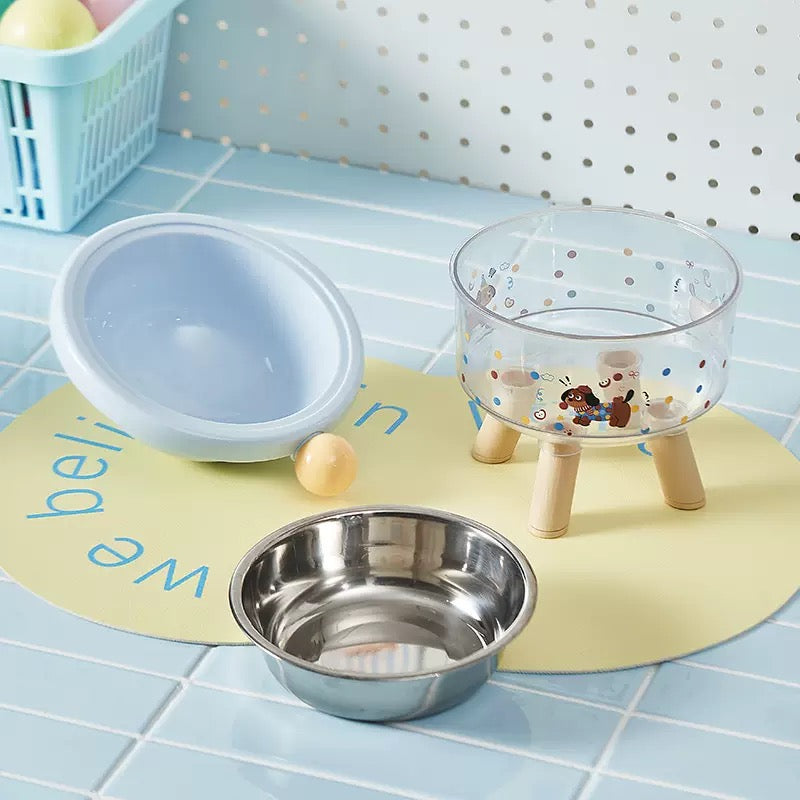 Elevated Pet Bowl – Stainless Steel, Anti-Slip & Anti-Tip Feeding Bowl