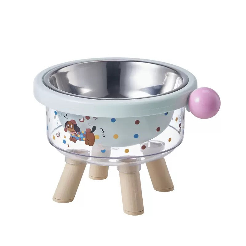 Elevated Pet Bowl – Stainless Steel, Anti-Slip & Anti-Tip Feeding Bowl