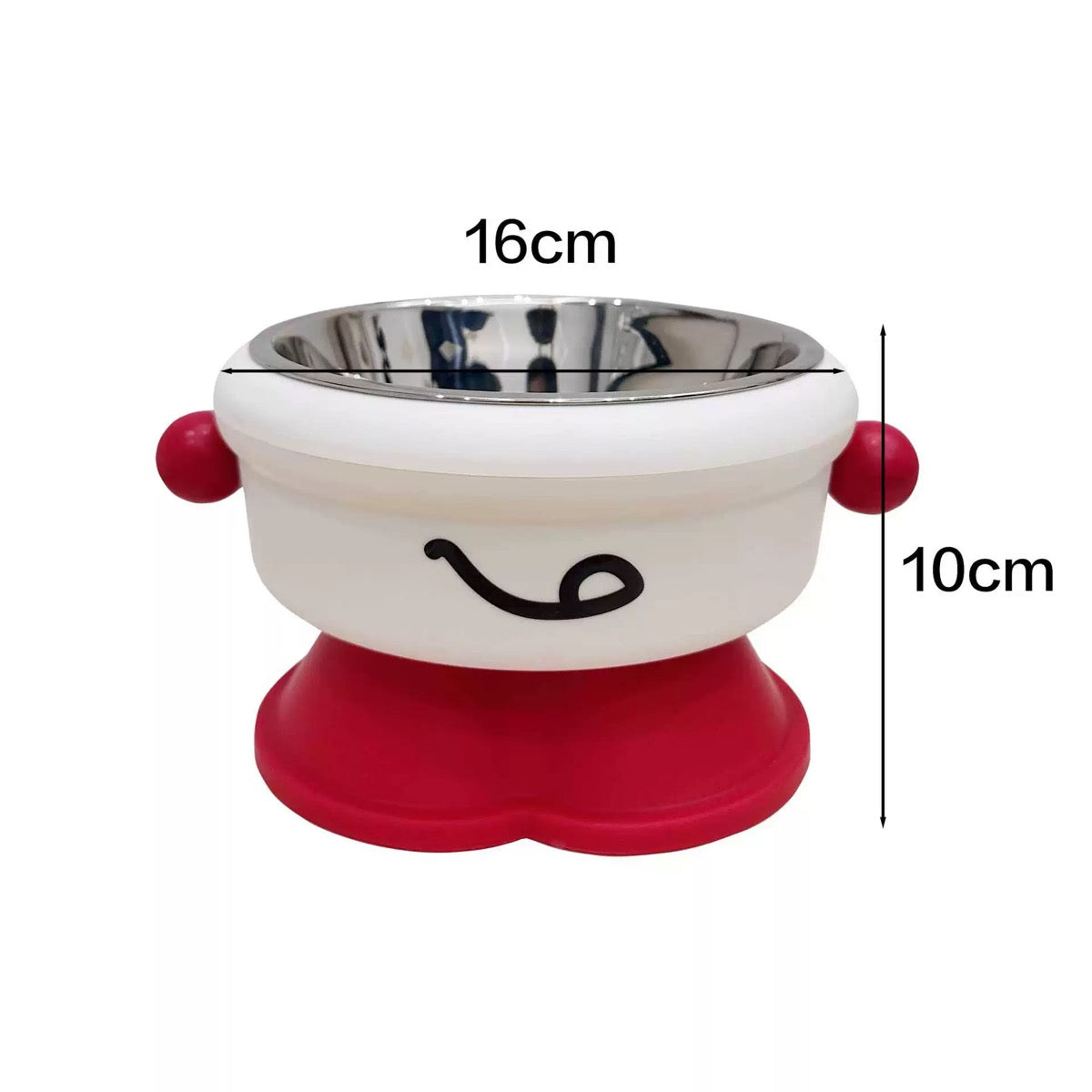 Elevated Stainless Steel Pet Bowl – Wide Mouth, Removable, Anti-Tip Food & Water Bowl