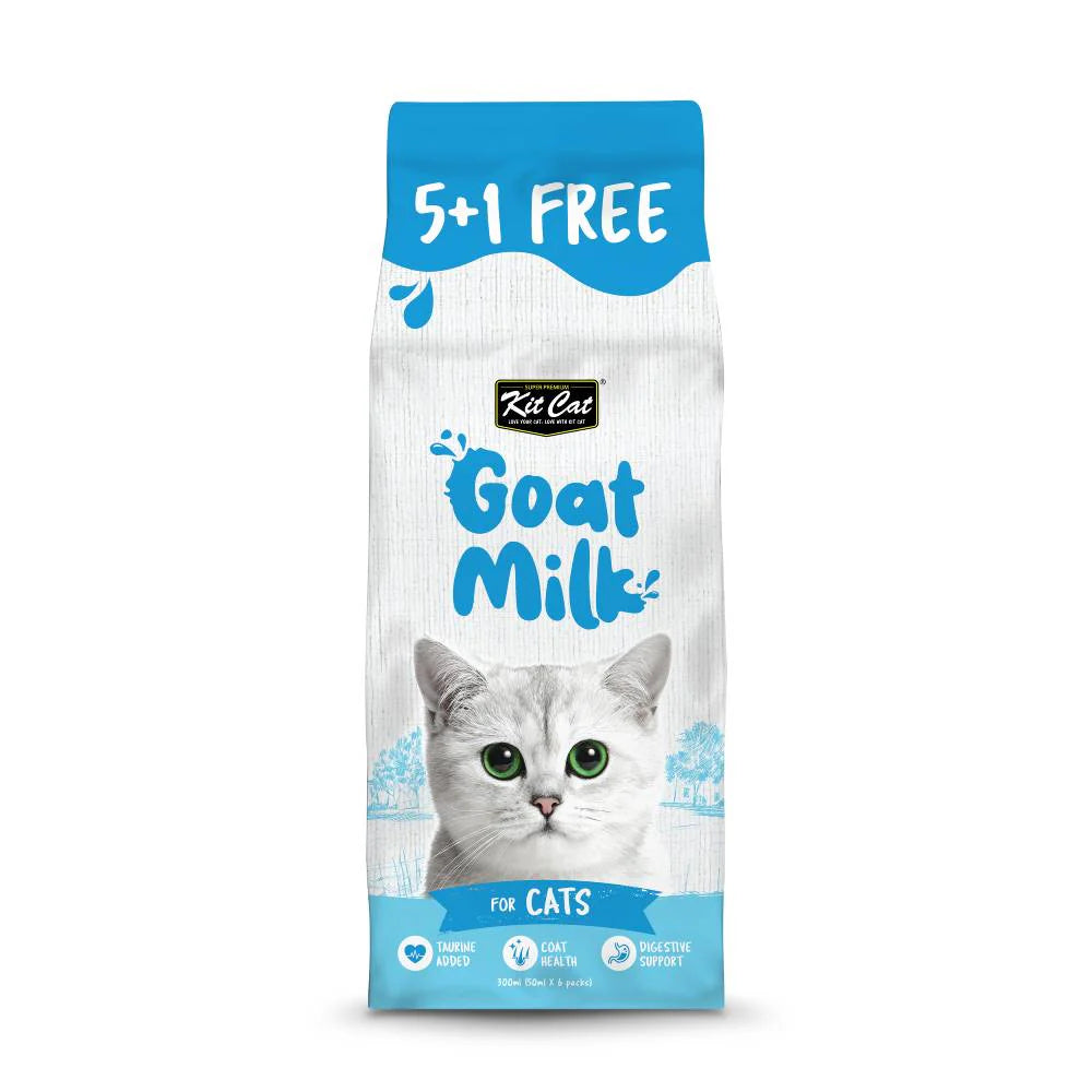 KitCat Lactose-Free Goat Milk For Cats 6 x 50ml