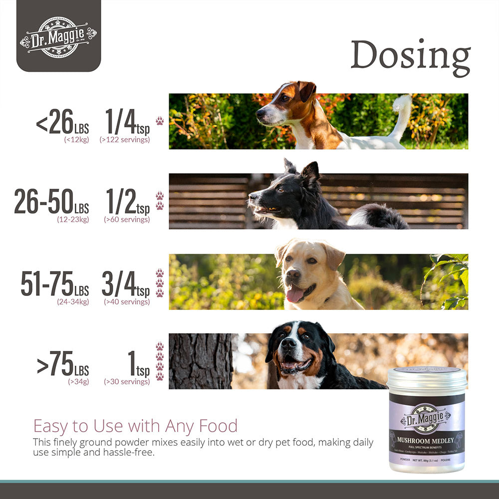 NaturPet Dr. Maggie Organic Mushroom Medley for Cats & Dogs 88g