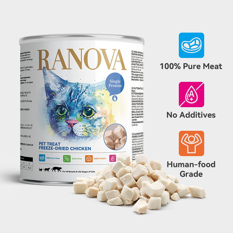 Ranova Chicken Breast Treats Dog & Cat Freeze-Dried Treats 140g