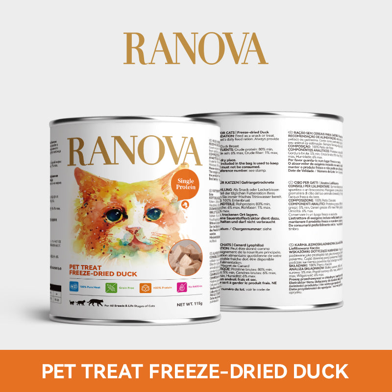 Ranova Duck Breast Treats Dog & Cat Freeze-Dried Treats 115g