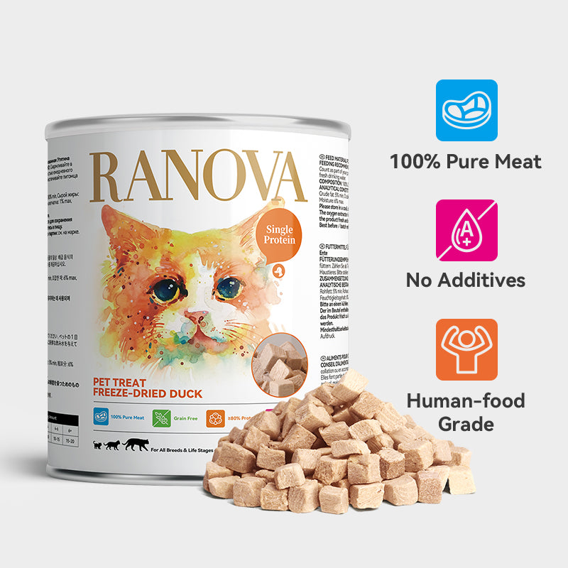 Ranova Duck Breast Treats Dog & Cat Freeze-Dried Treats 115g