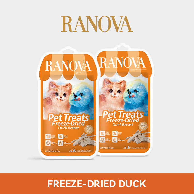 Ranova Duck Fillet Dog & Cat Freeze-Dried Treats 25g